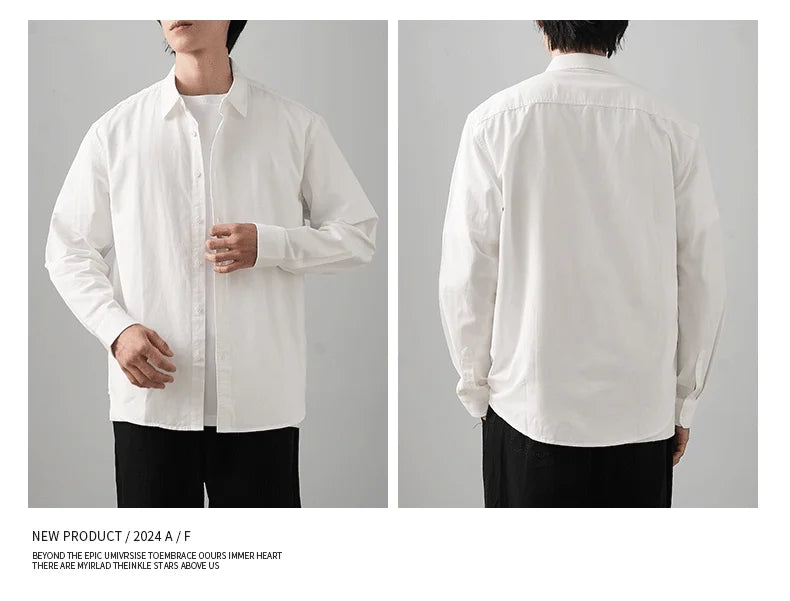Men’s Shirt Long Sleeve Cotton Casual Formal