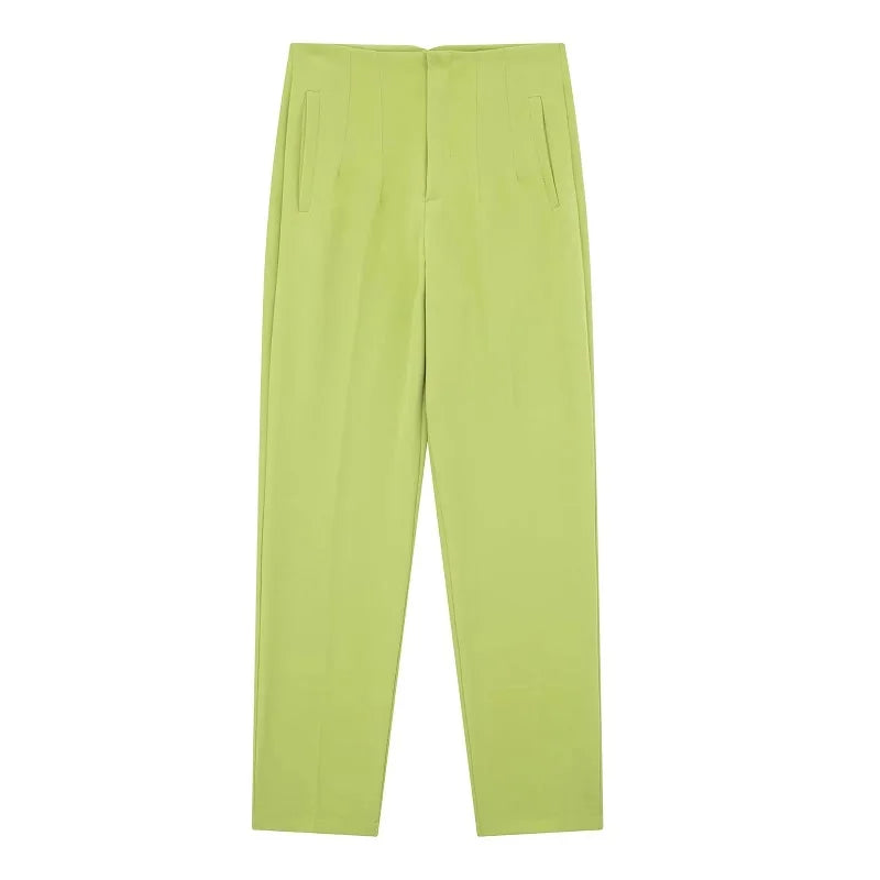 Women’s Trousers High Waist Formal Comfort Fit Stretchy