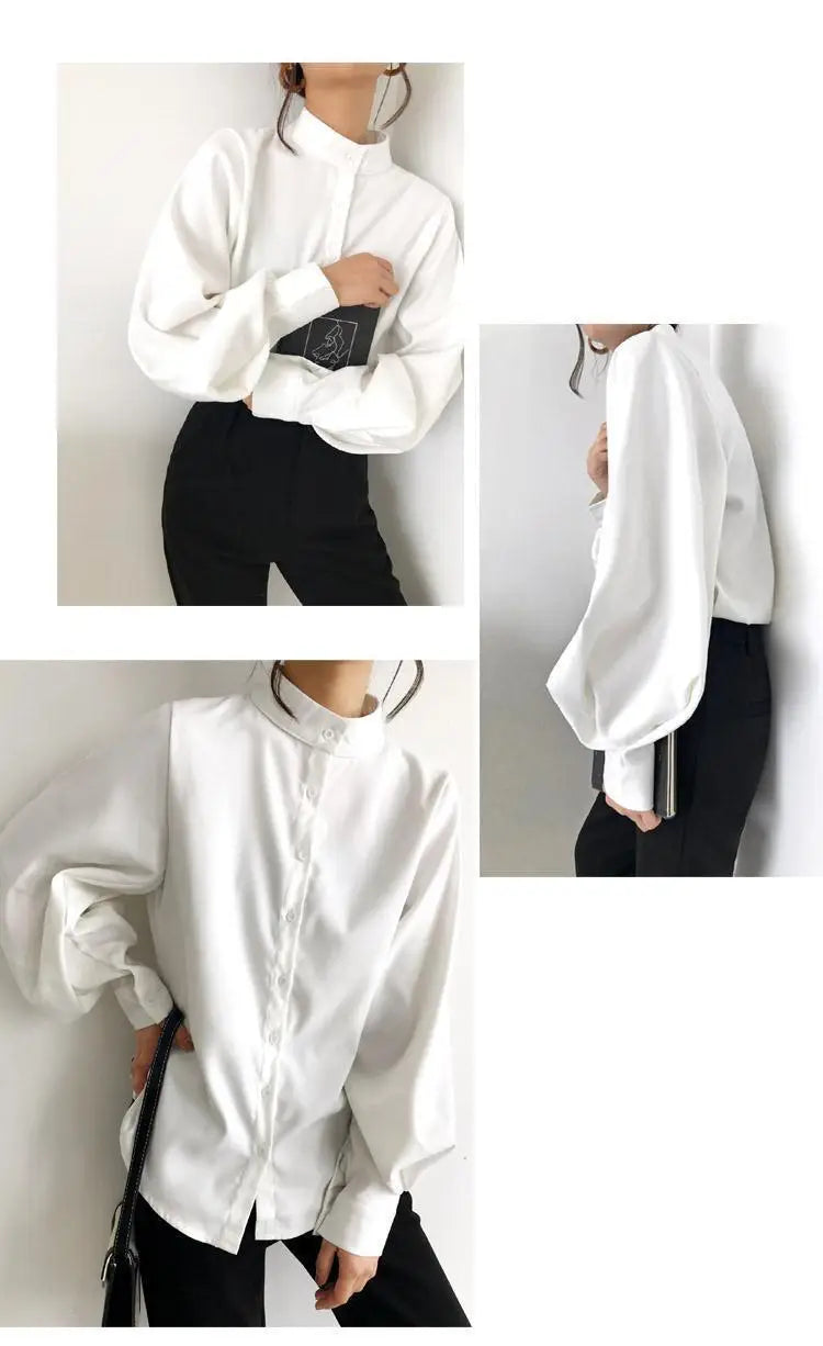 Women’s Top Blouse Long Sleeve Casual Solid Color