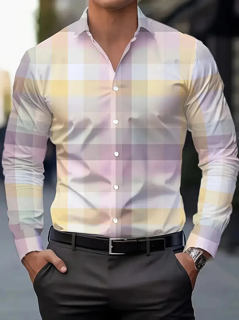 Men’s Shirt Long Sleeve Casual Cotton Comfort Fit