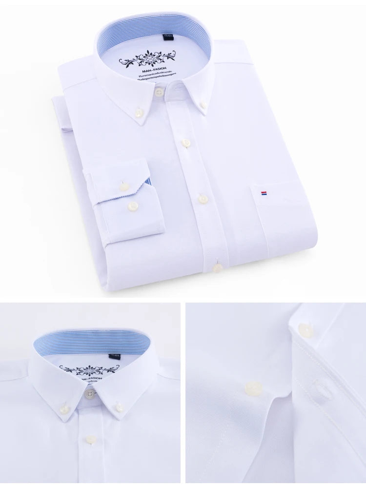Men’s Shirt Long Sleeve Casual Cotton Comfort Fit