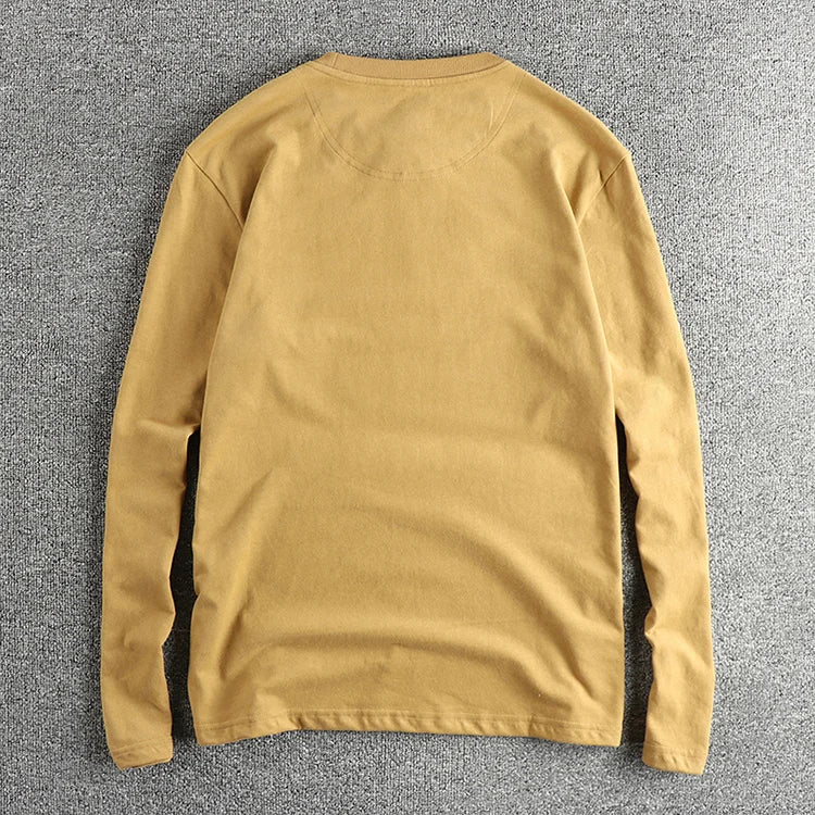 Men’s T-Shirt Long Sleeve Cotton Cotton Comfort Fit