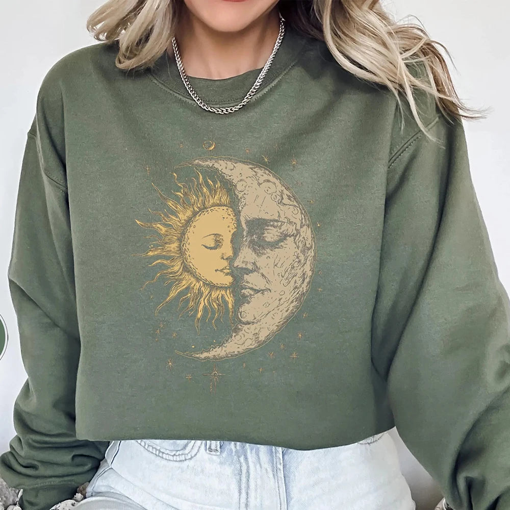 Women’s Sweatshirt Crewneck Fleece Long Sleeve