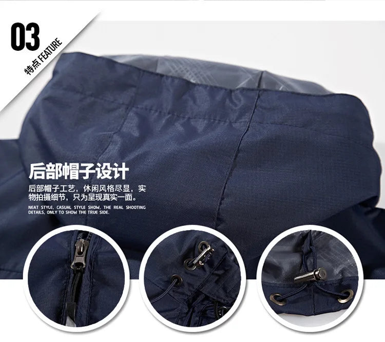 Women’s Jacket Windbreaker Hooded Lightweight Waterproof