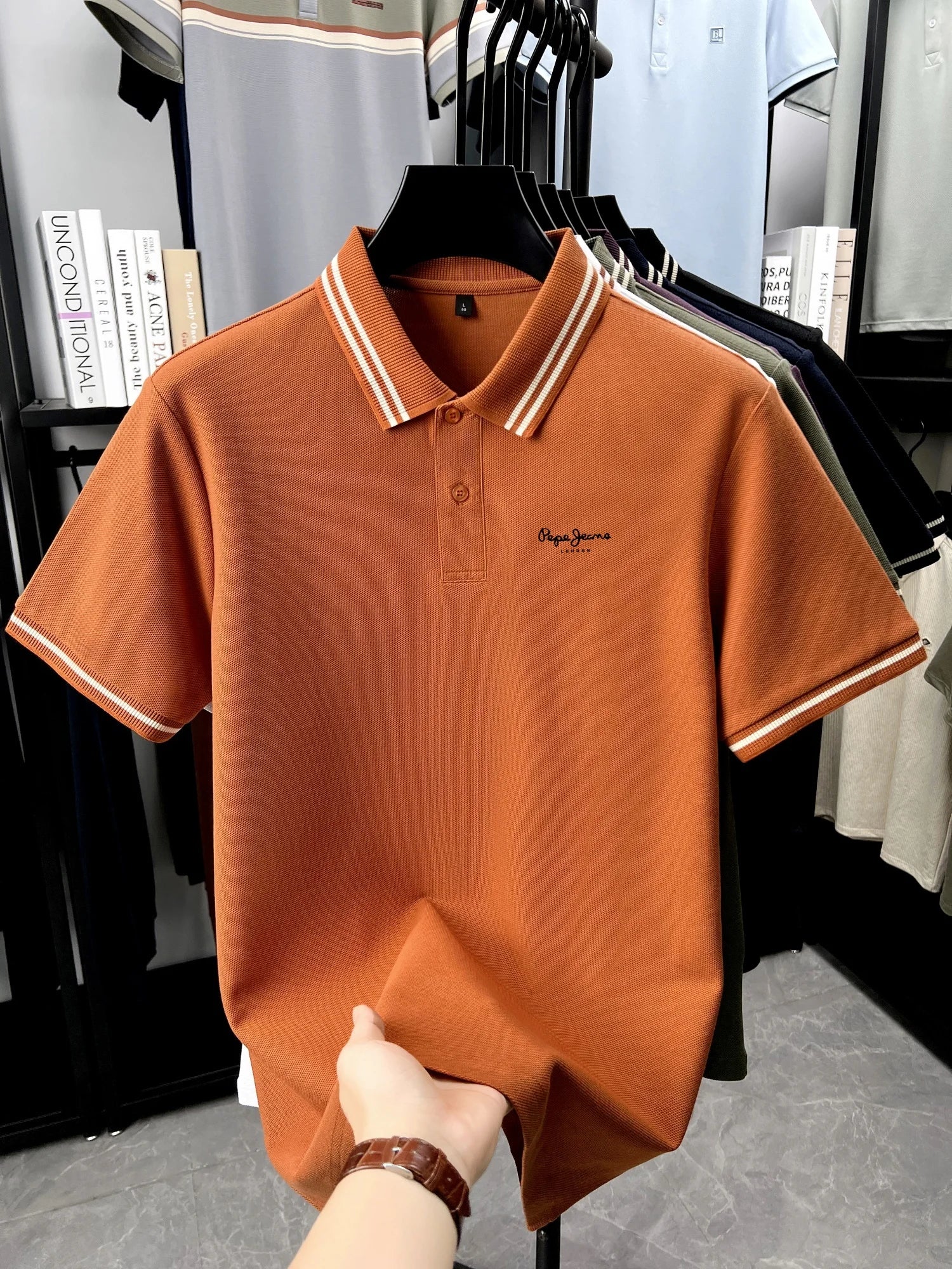 Men’s Polo Shirt Cotton Short Sleeve Casual Summer Fashion