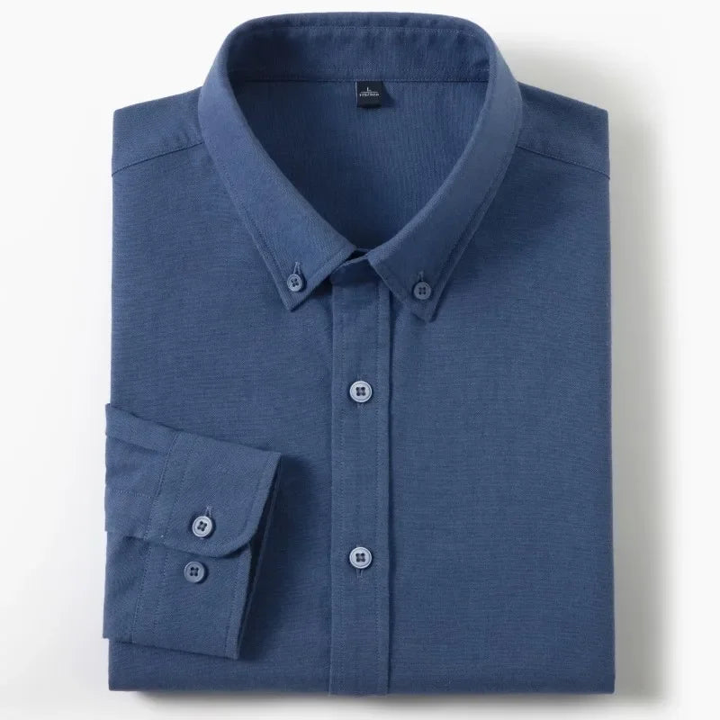 Men’s Shirt Long Sleeve Cotton Casual Breathable