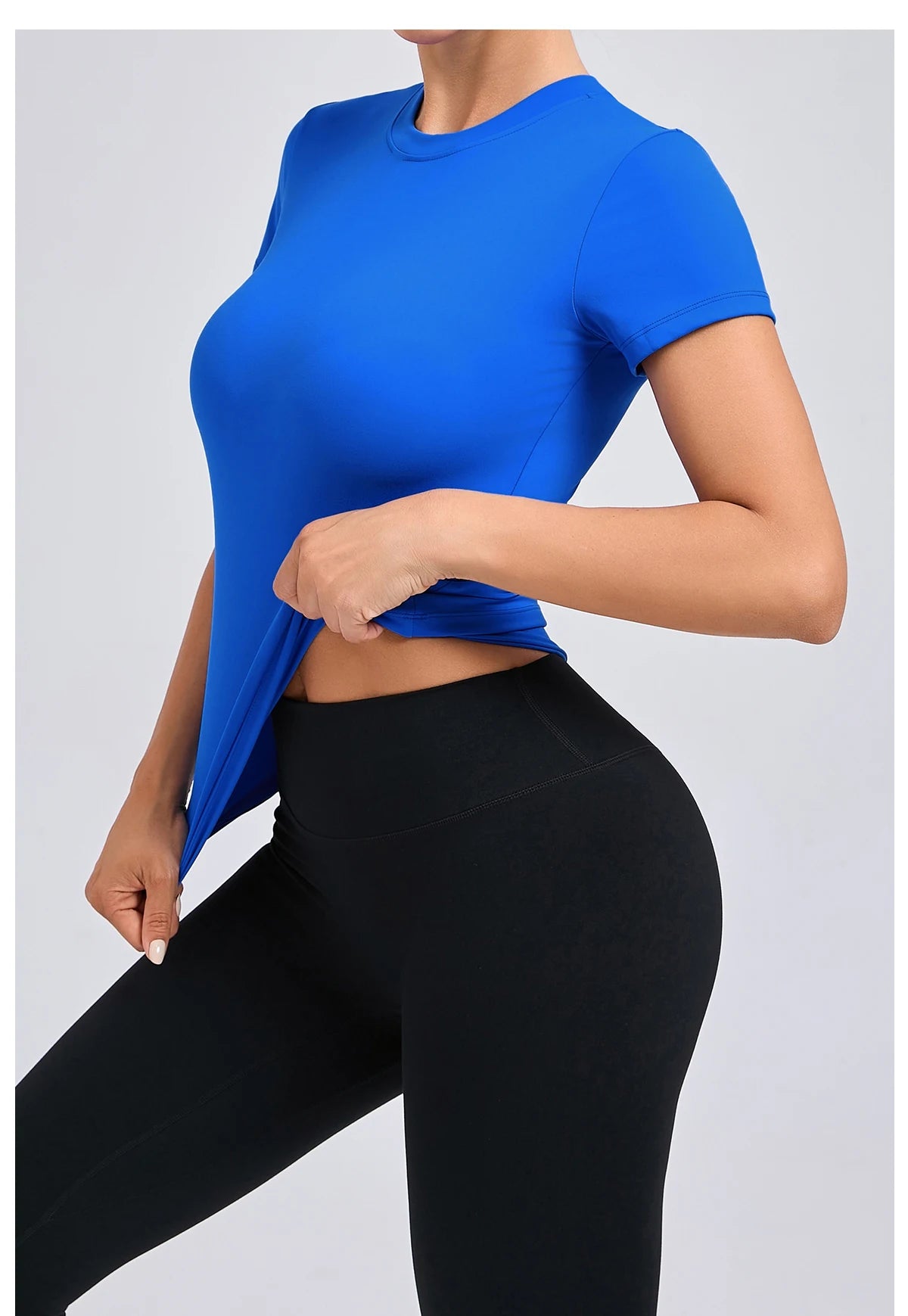 Women’s Gym Top Short Sleeve Moisture Wicking Athletic