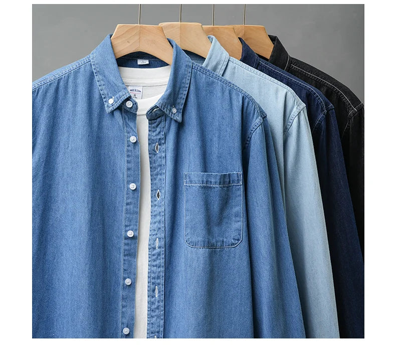 Men’s Shirt Long Sleeve Cotton Casual