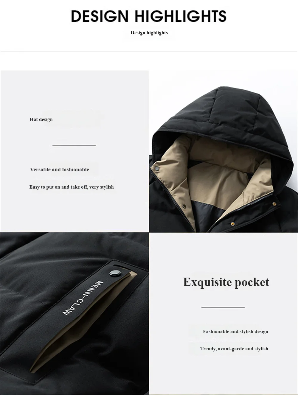 Men’s Jacket Casual Athletic Cotton Warm