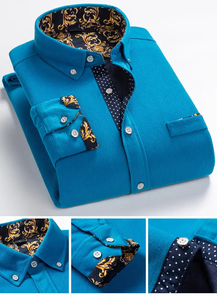 Men’s Shirt Long Sleeve Casual Cotton Comfort Fit