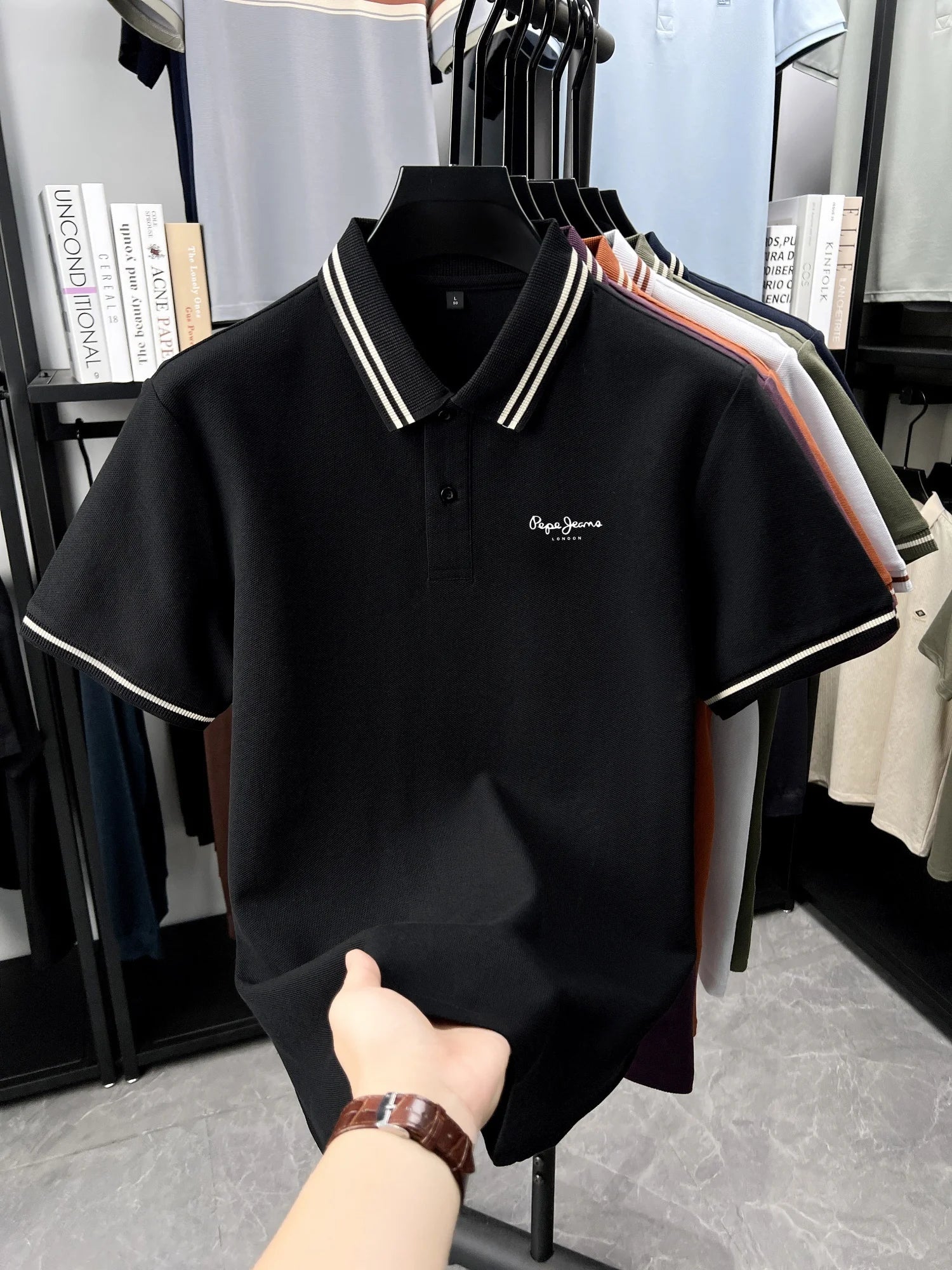 Men’s Polo Shirt Cotton Short Sleeve Casual Summer Fashion