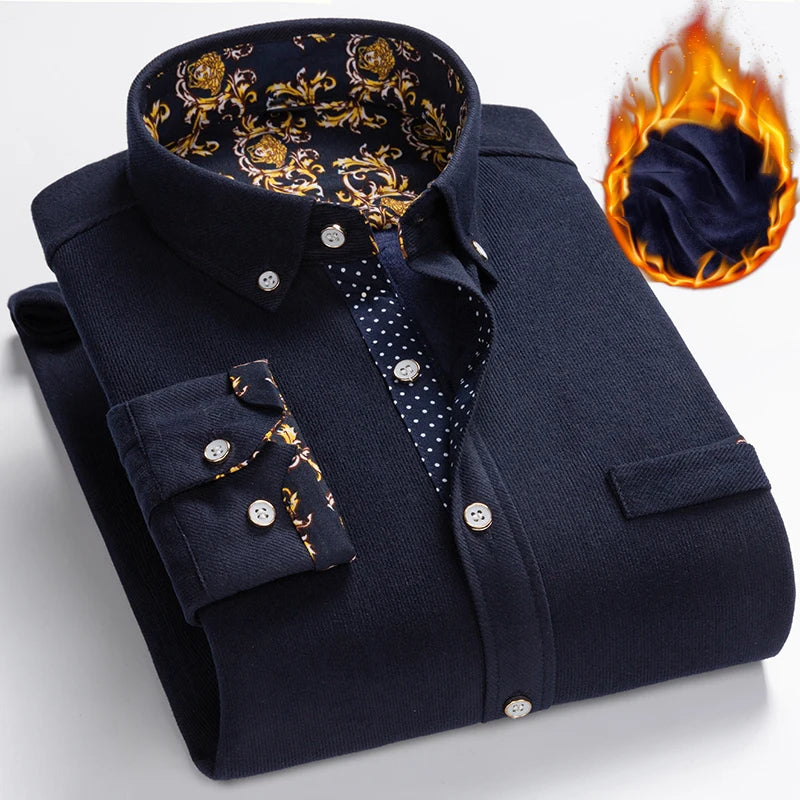 Men’s Shirt Long Sleeve Casual Cotton Comfort Fit
