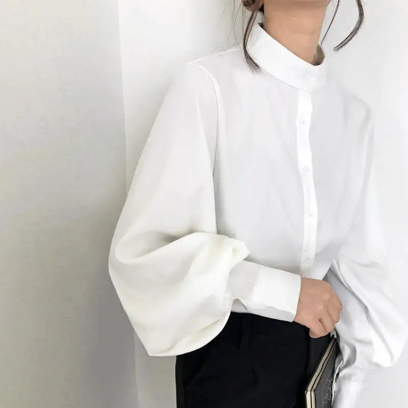 Women’s Top Blouse Long Sleeve Casual Solid Color