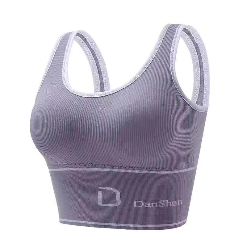 Women’s Sports Bra Seamless Stretchy Comfort Supportive