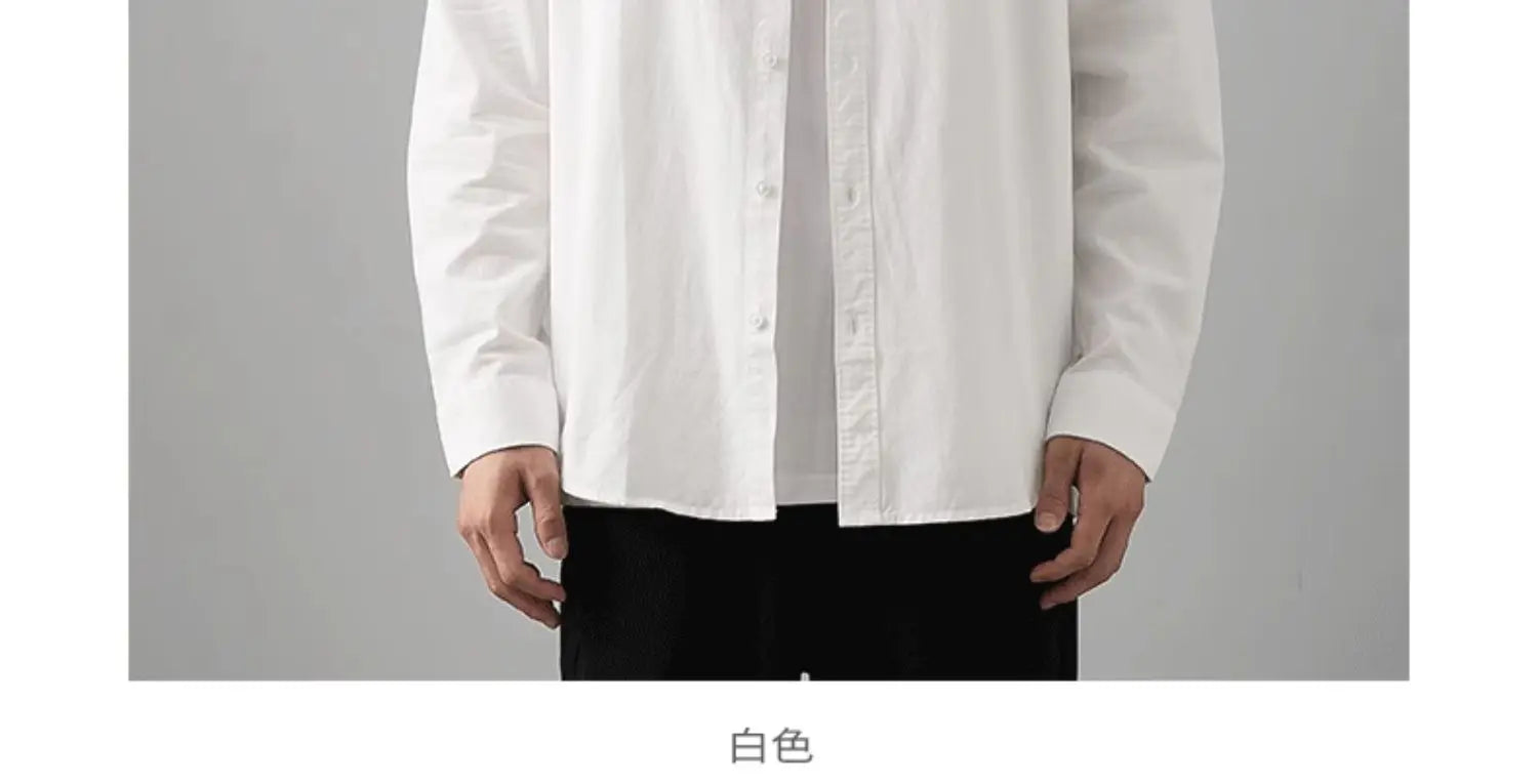 Men’s Shirt Long Sleeve Cotton Casual Formal