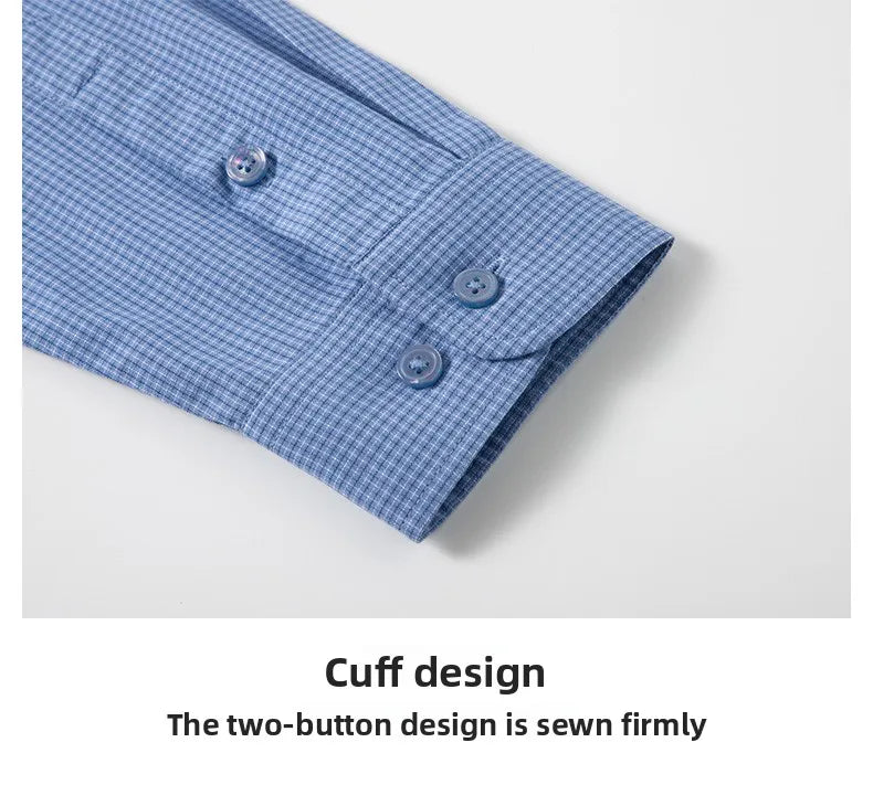 Men’s Shirt Long Sleeve Cotton Casual Slim Fit
