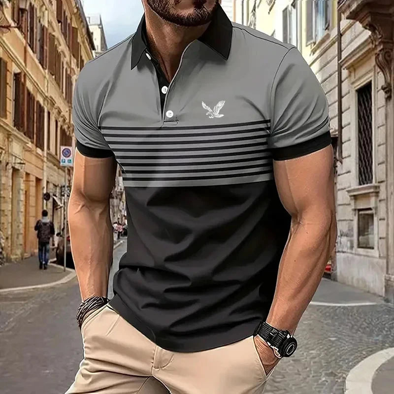 Men’s Polo Shirt Short Sleeve Casual Comfort Fit Fashion
