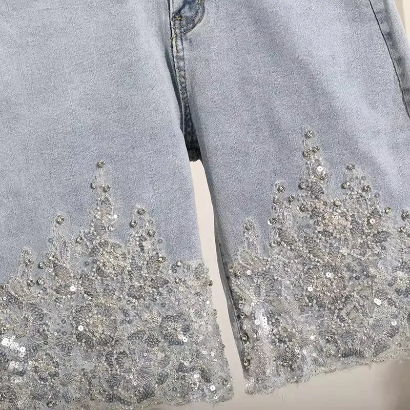 Women’s Shorts High Waist Denim Summer Slim Fit