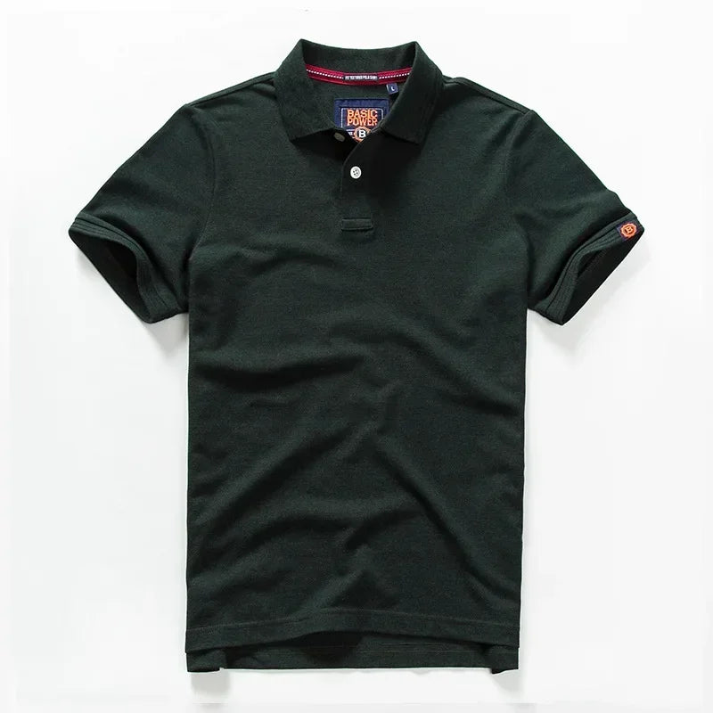 Men’s Polo Shirt Cotton Summer Fashion