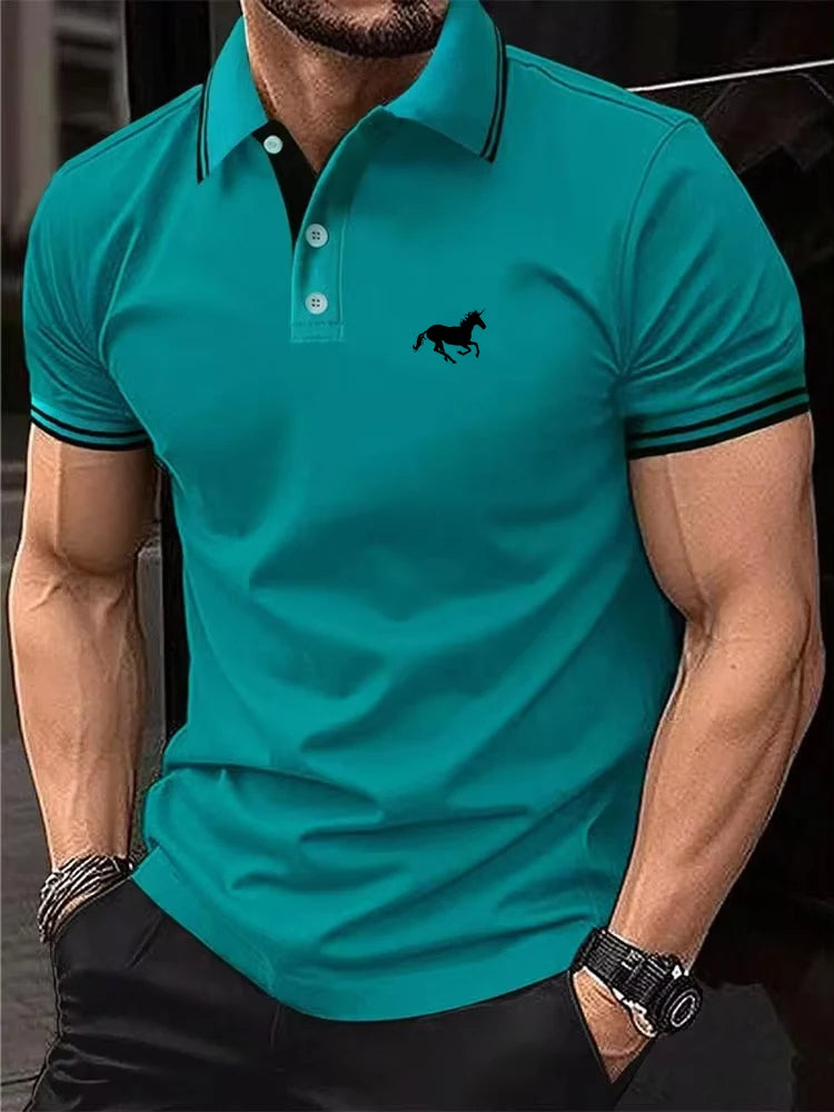 Men’s Polo Shirt Short Sleeve Casual Summer