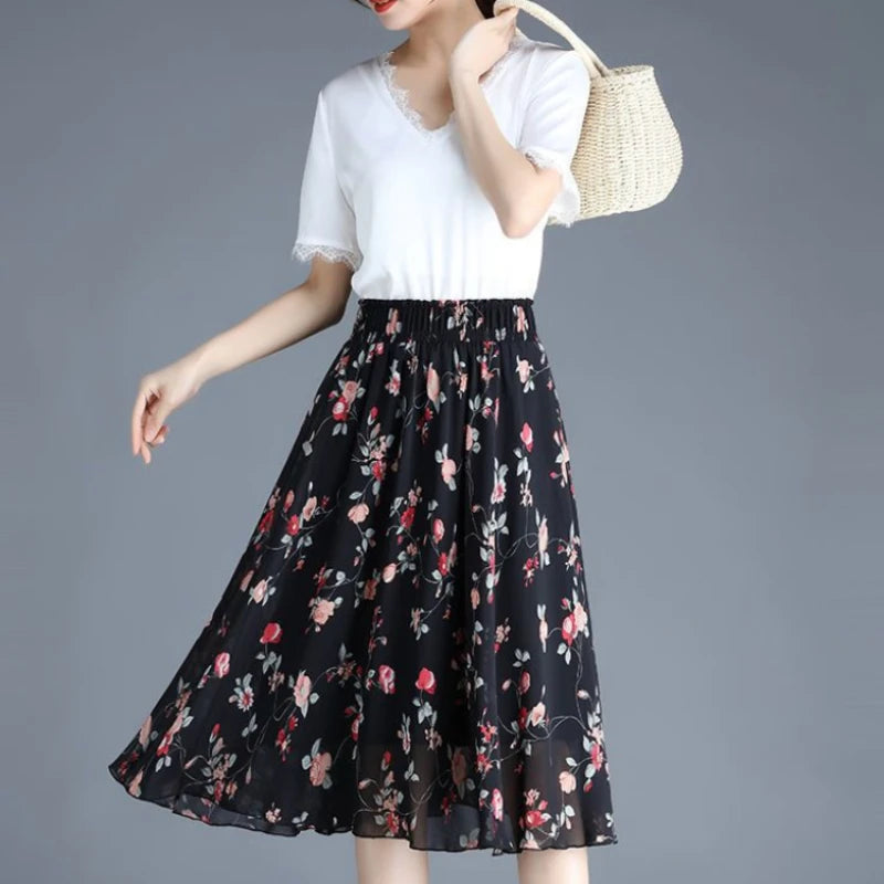 Women’s Skirt Midi Casual Summer