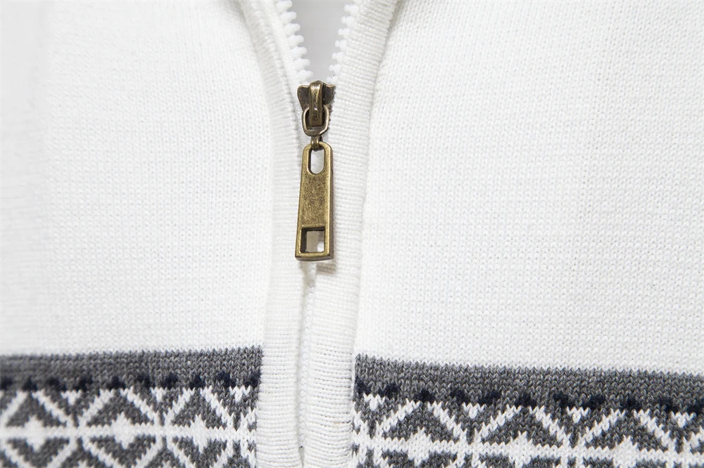 Men’s Sweatshirt Zip-Up Cotton Warm Casual Autumn Winter