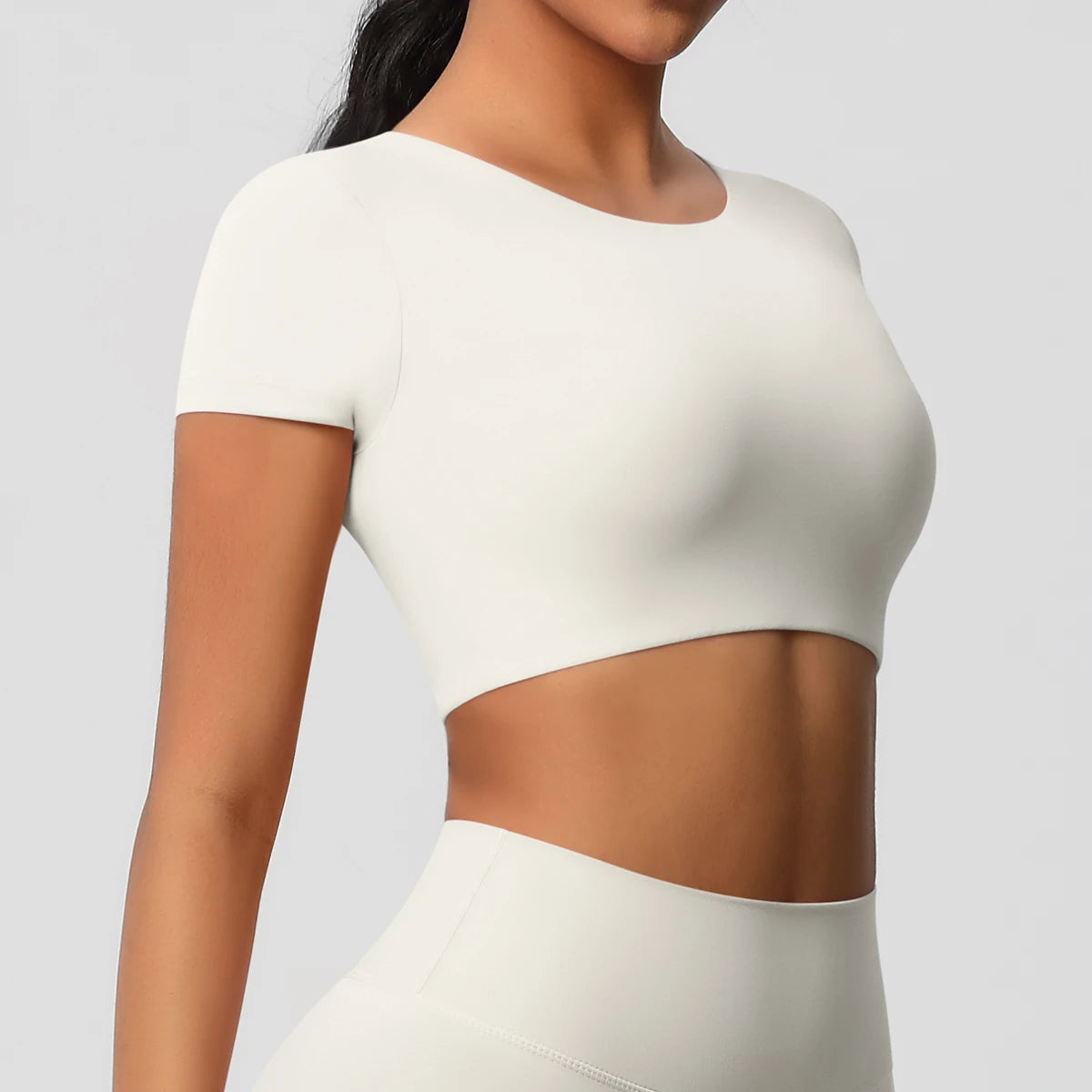 Women’s Gym Top Short Sleeve Breathable Stretchy Athletic
