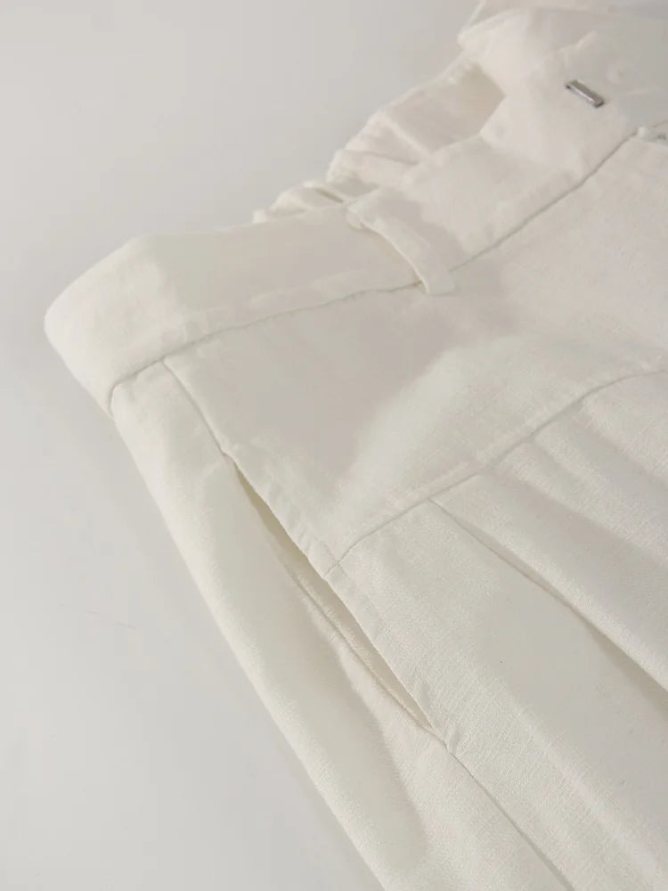 Women’s Trousers High Waist Wide Leg Straight Leg Relaxed Fit