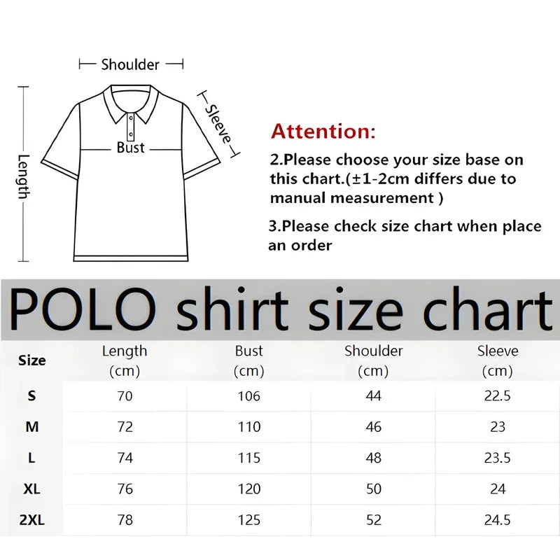Men’s Polo Shirt Casual Summer Breathable Soft Fabric Comfort Fit