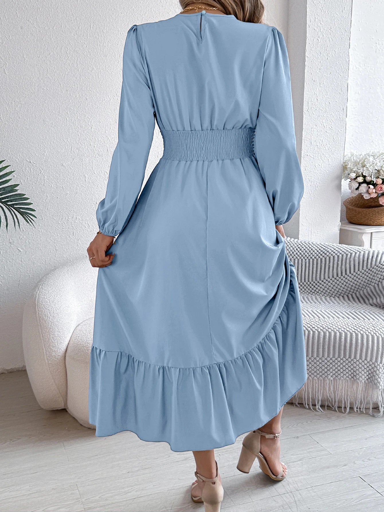 Women’s Dress Long Sleeve Casual Solid Color