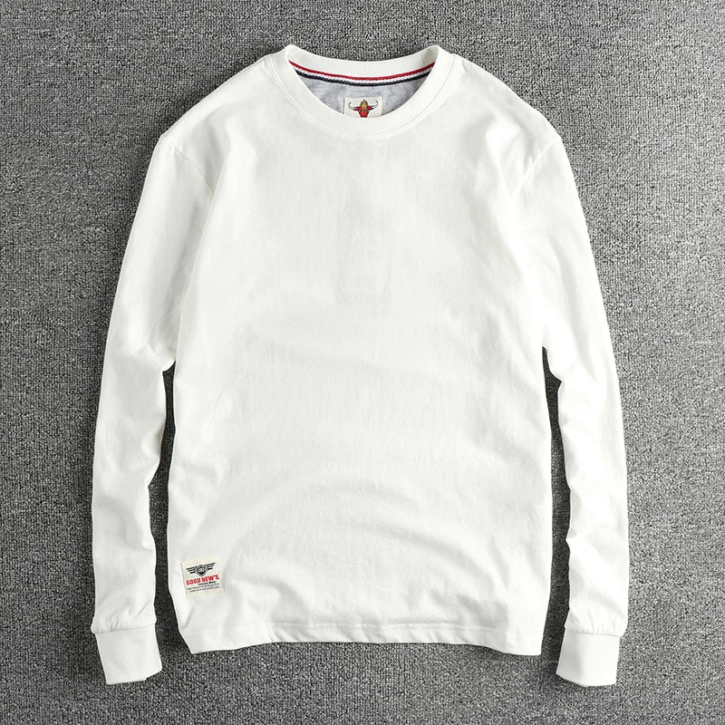Men’s T-Shirt Long Sleeve Cotton Cotton Comfort Fit