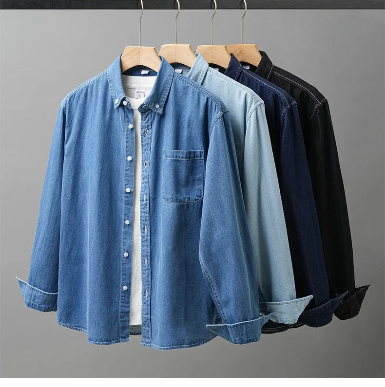 Men’s Shirt Long Sleeve Cotton Casual