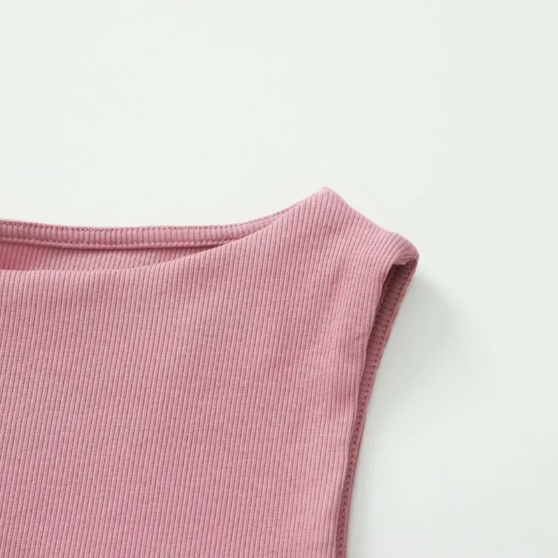 Women’s Top Sleeveless Casual Stretchy Solid Color