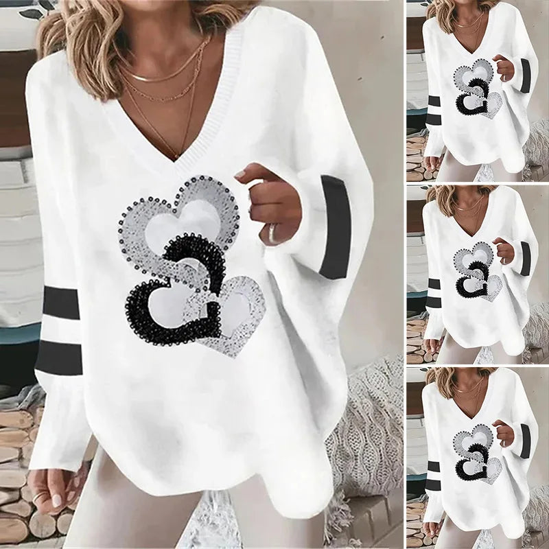 Women’s Top Blouse Long Sleeve Casual Printed