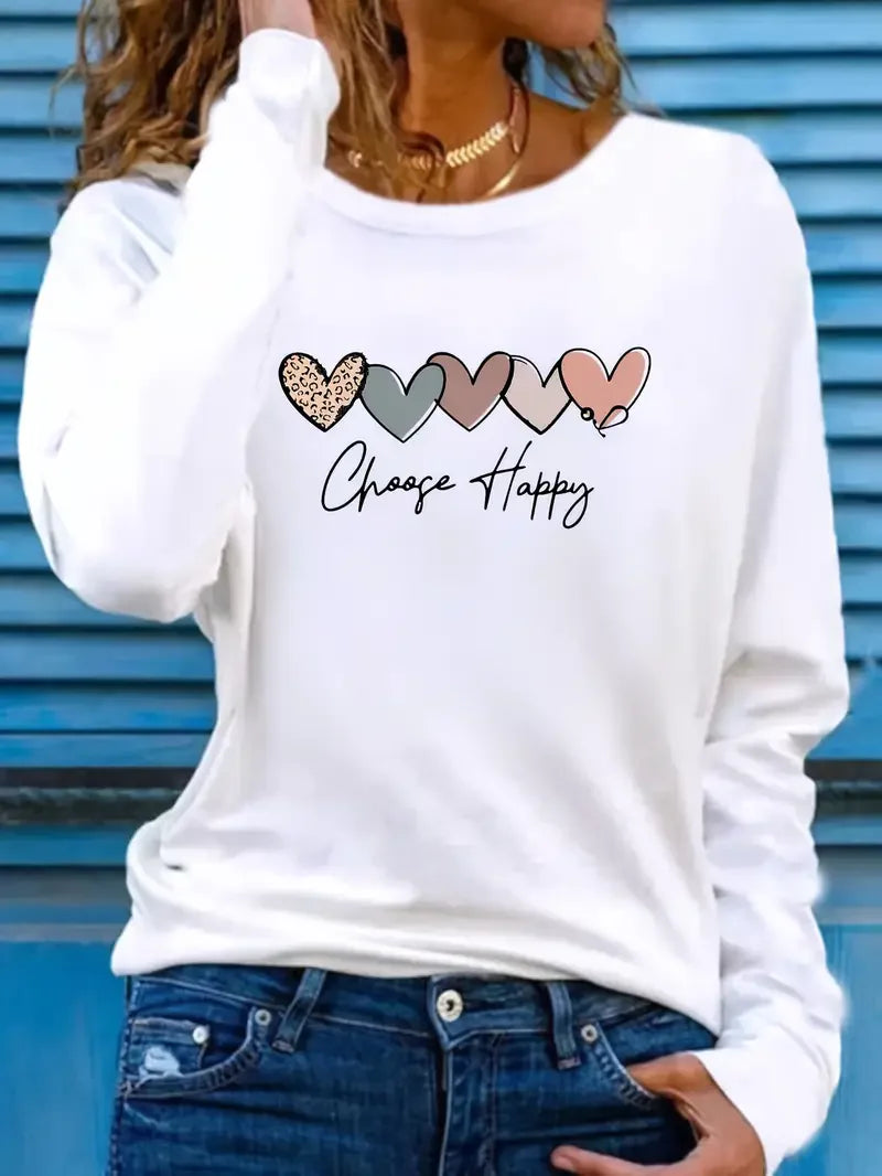 Women’s Sweatshirt Crewneck Casual Graphic Long Sleeve