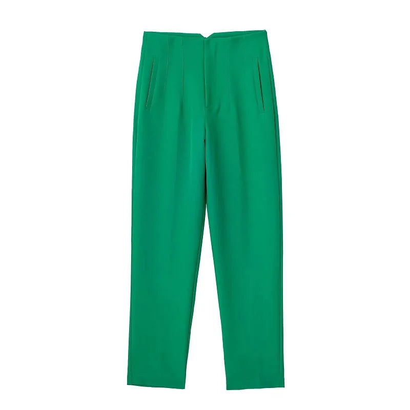 Women’s Trousers High Waist Formal Comfort Fit Stretchy