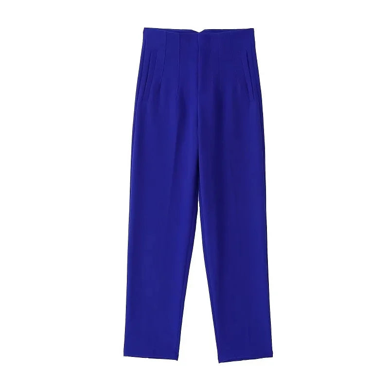 Women’s Trousers High Waist Formal Comfort Fit Stretchy