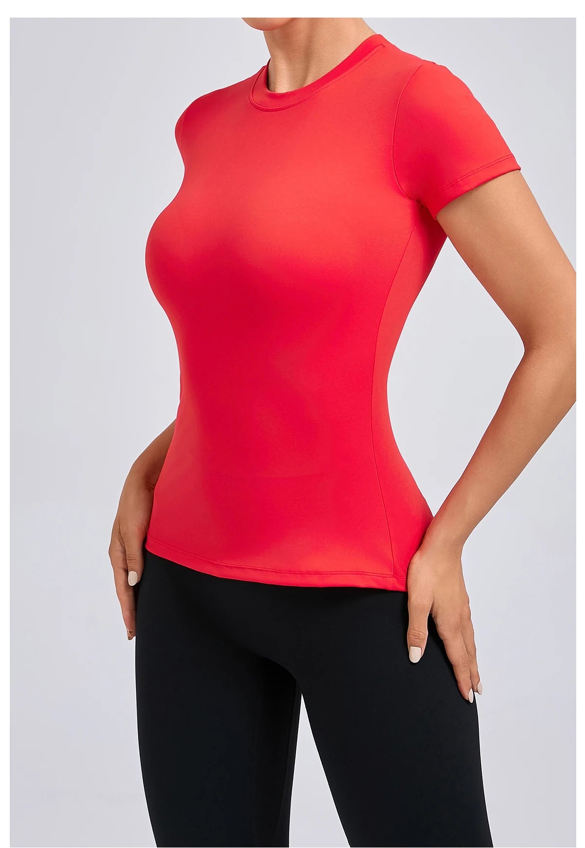 Women’s Gym Top Short Sleeve Moisture Wicking Athletic
