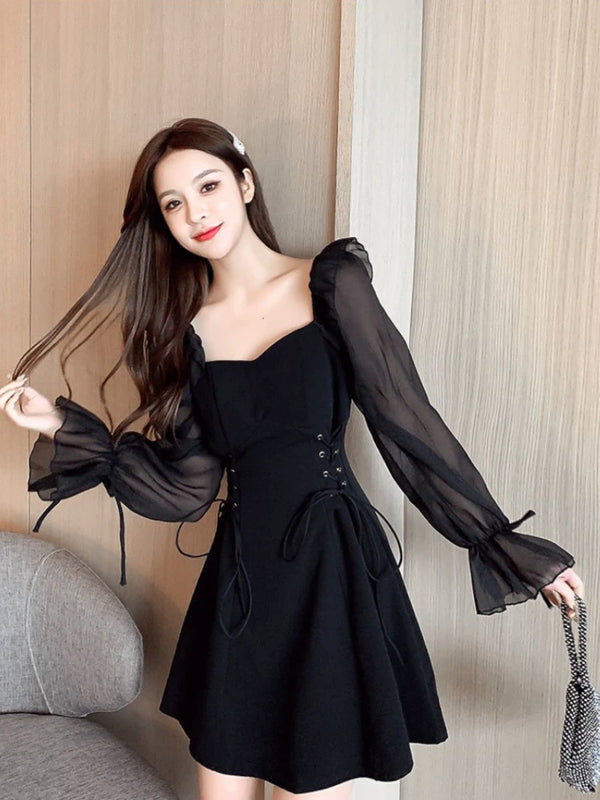 Women’s Dress Chiffon Casual Mini A-Line