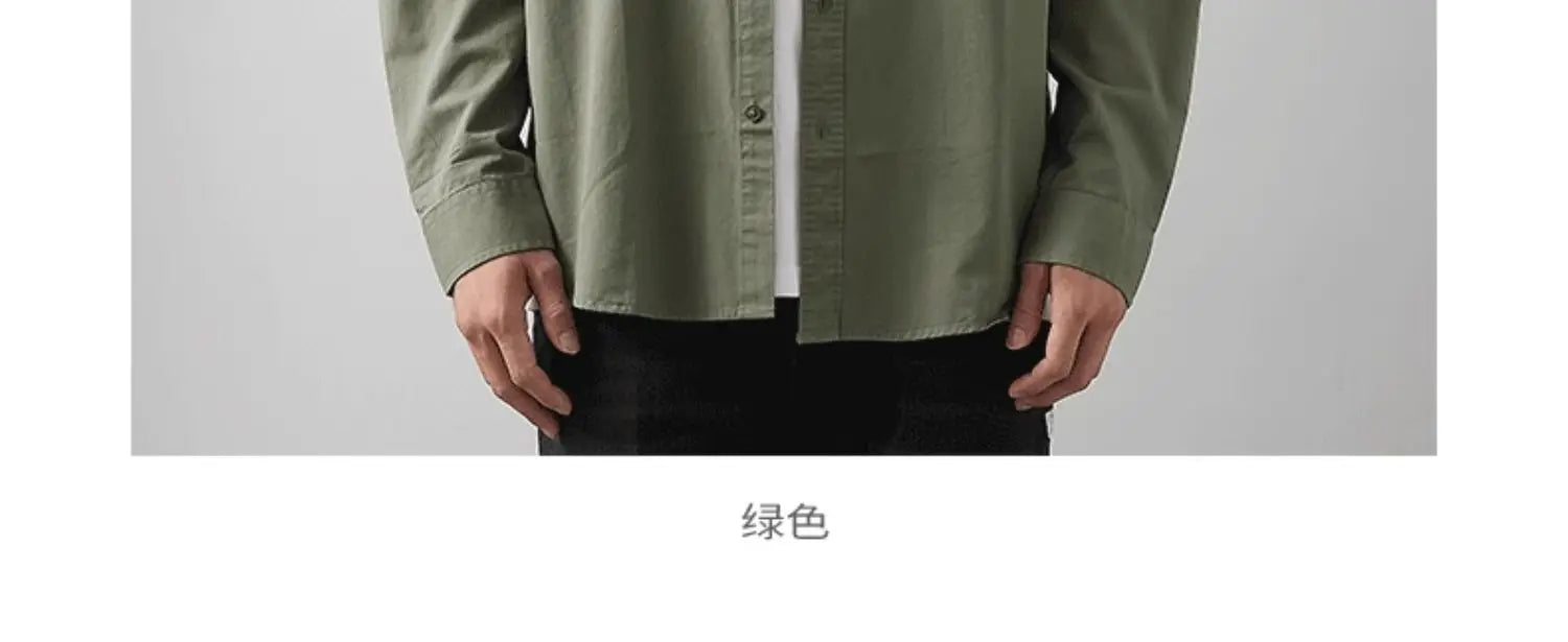 Men’s Shirt Long Sleeve Cotton Casual Formal
