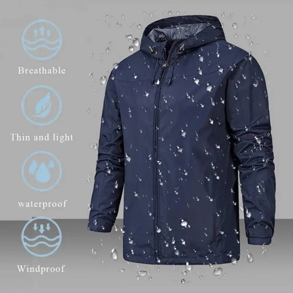 Women’s Jacket Windbreaker Hooded Lightweight Waterproof