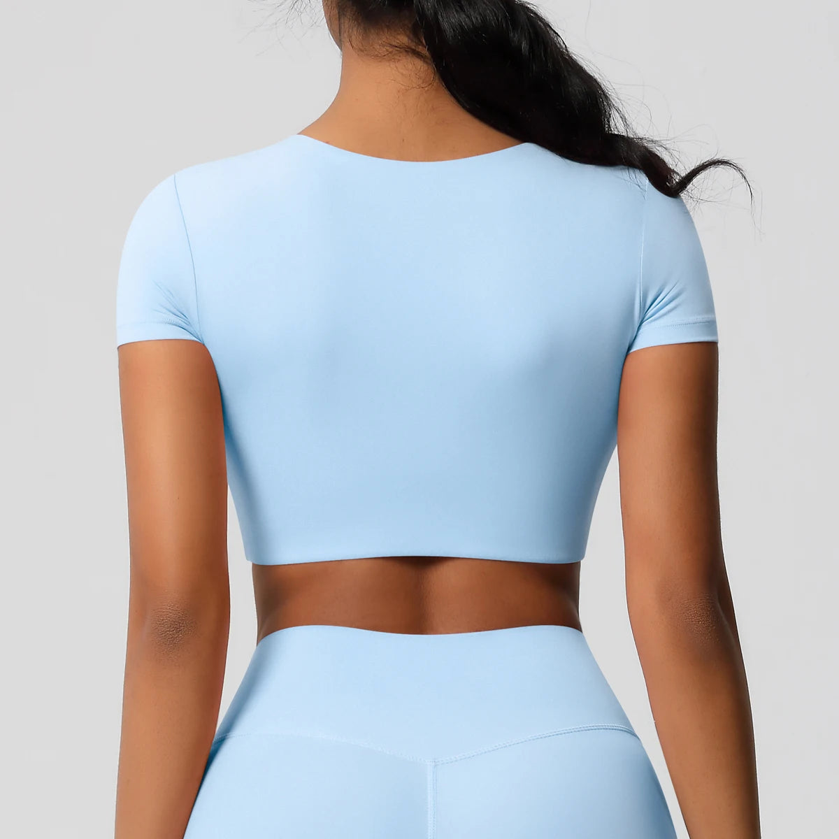 Women’s Gym Top Short Sleeve Breathable Stretchy Athletic