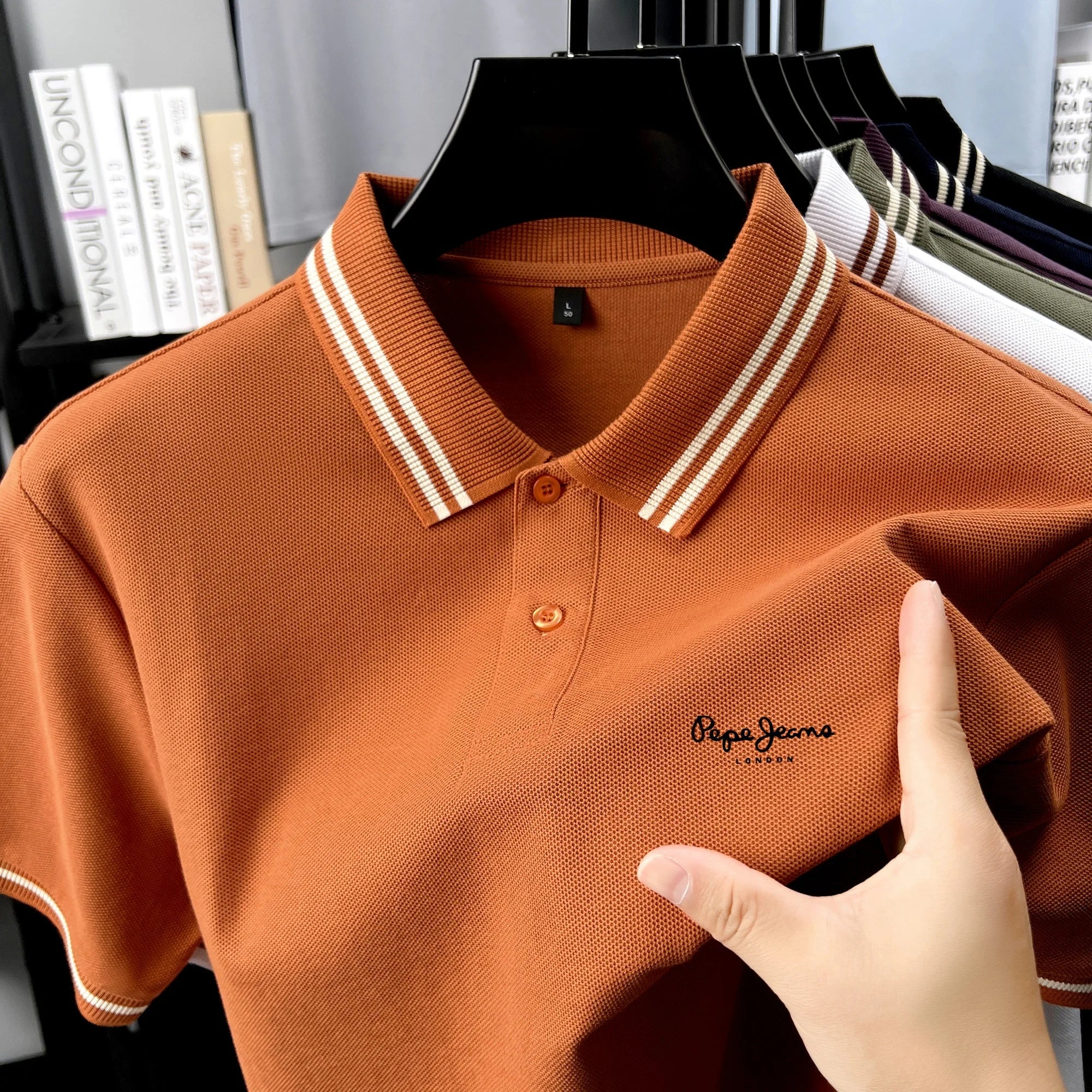 Men’s Polo Shirt Cotton Short Sleeve Casual Summer Fashion