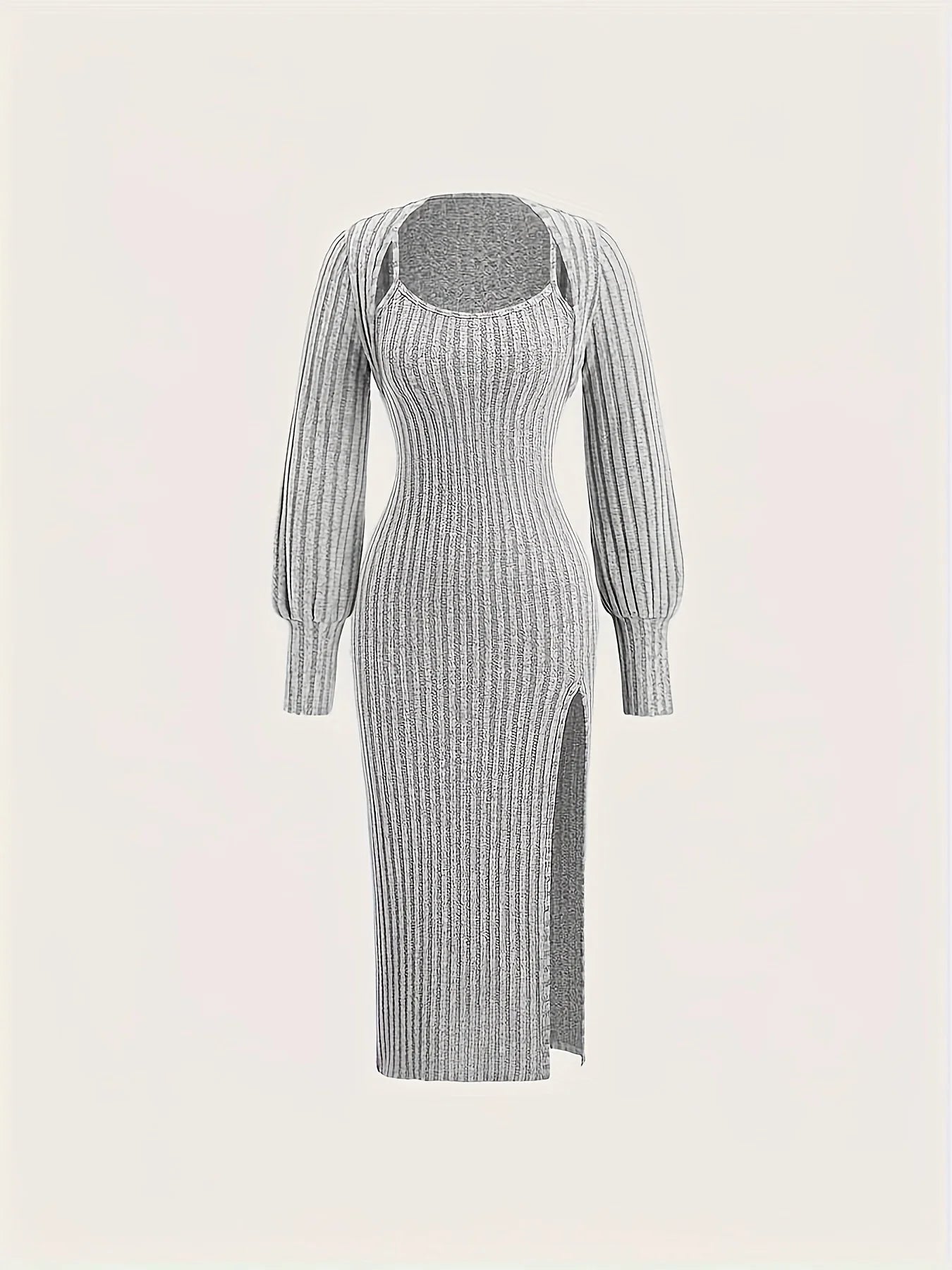 Women’s Dress Midi Long Sleeve Casual