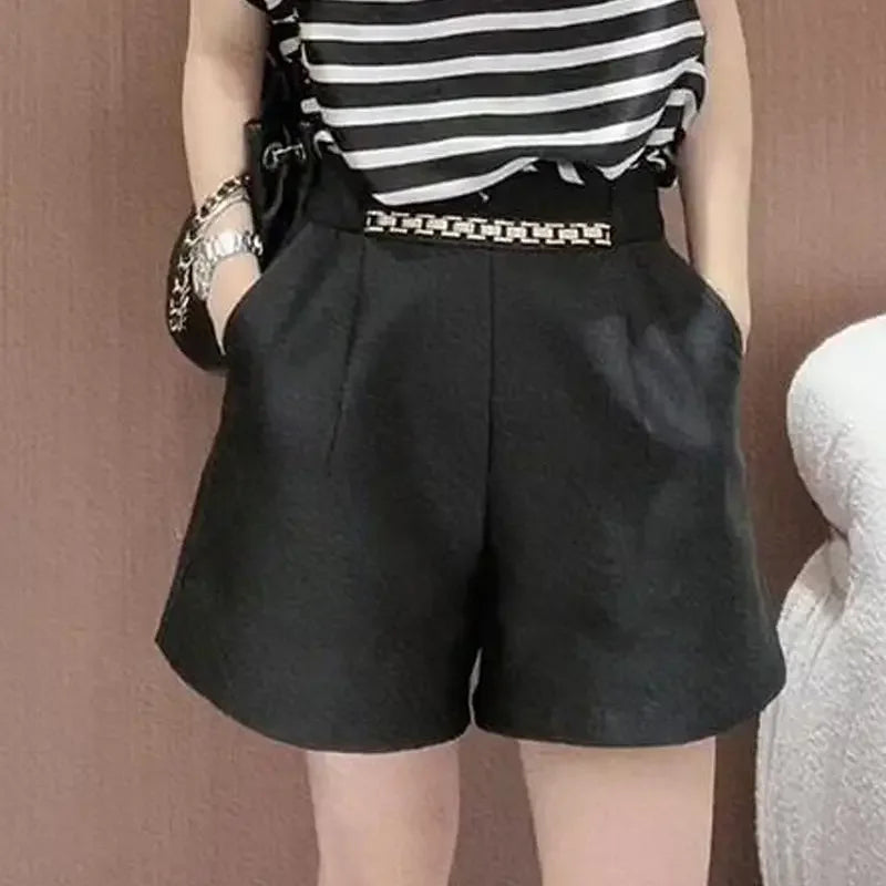 Women’s Shorts Casual Summer Elastic Waist Cotton