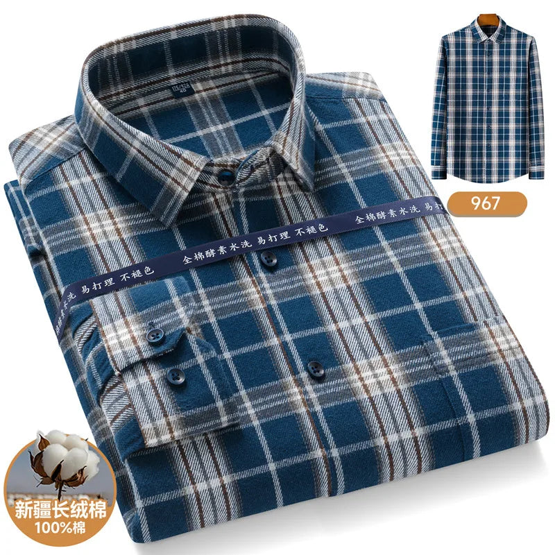 Men’s Shirt Long Sleeve Cotton Formal Slim Fit