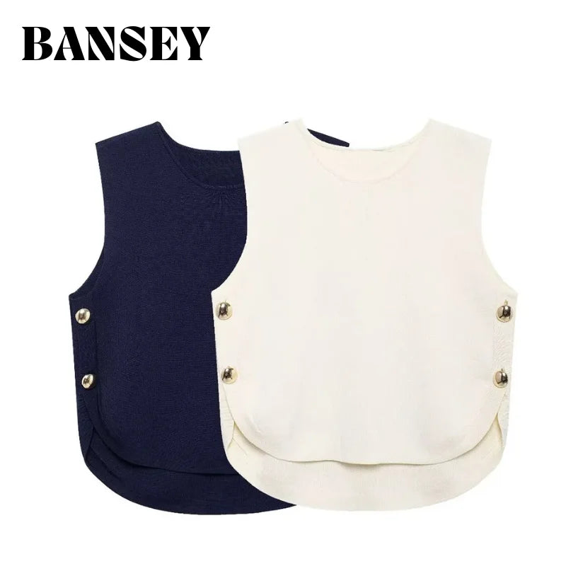 Women’s Top Crop Top Sleeveless Casual