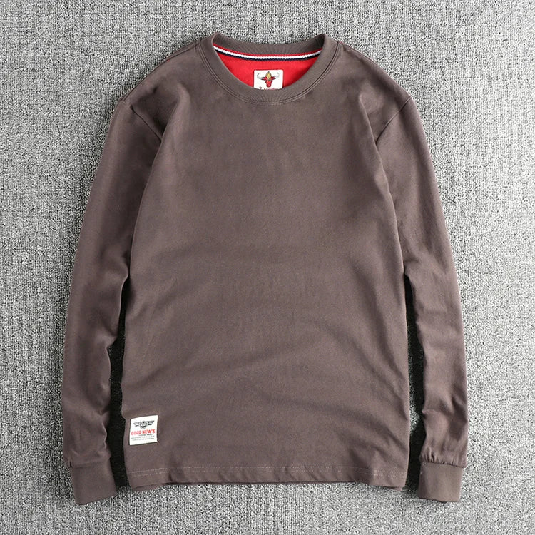 Men’s T-Shirt Long Sleeve Cotton Cotton Comfort Fit