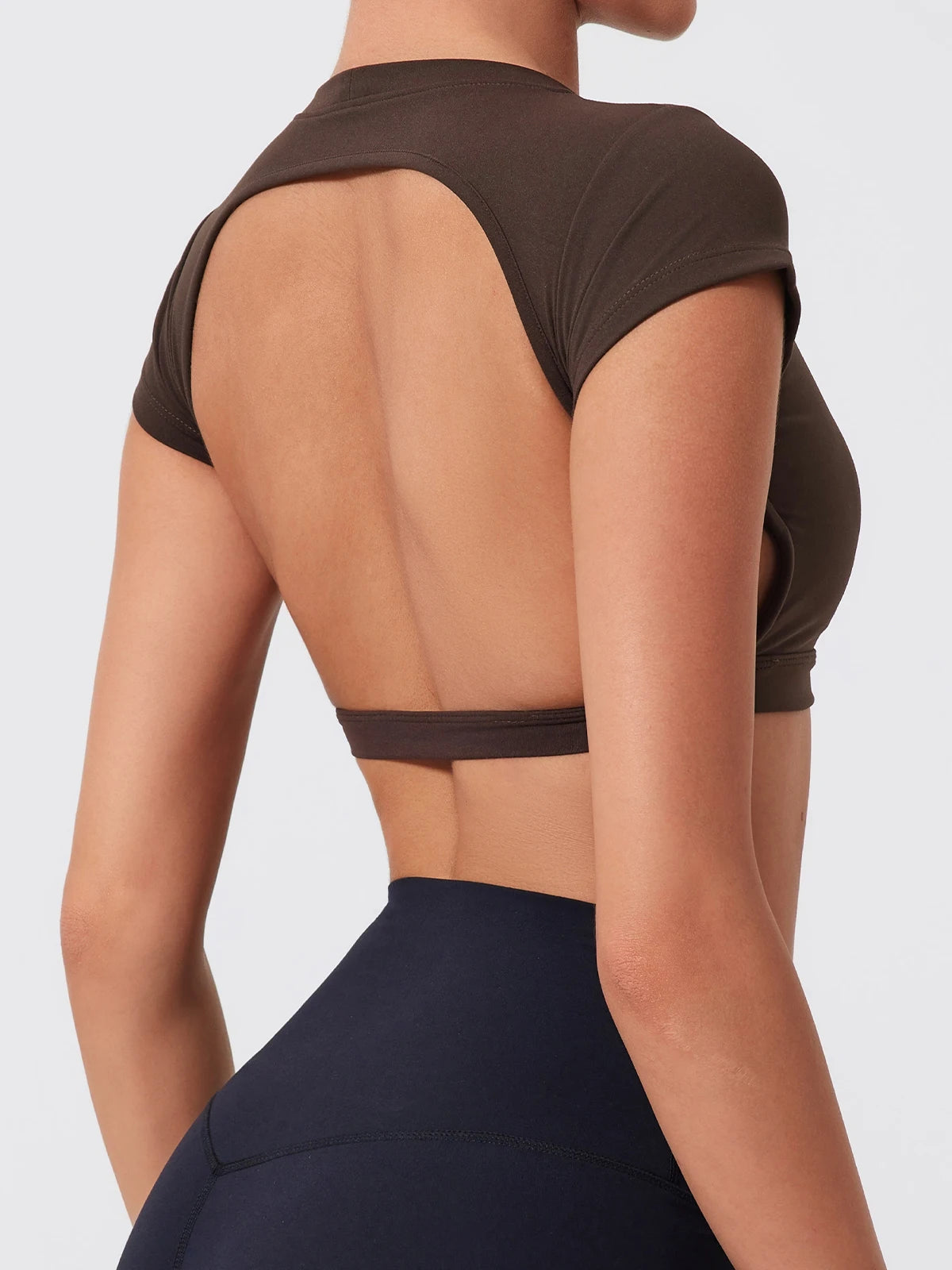Women’s Gym Top Crop Top Moisture Wicking Athletic