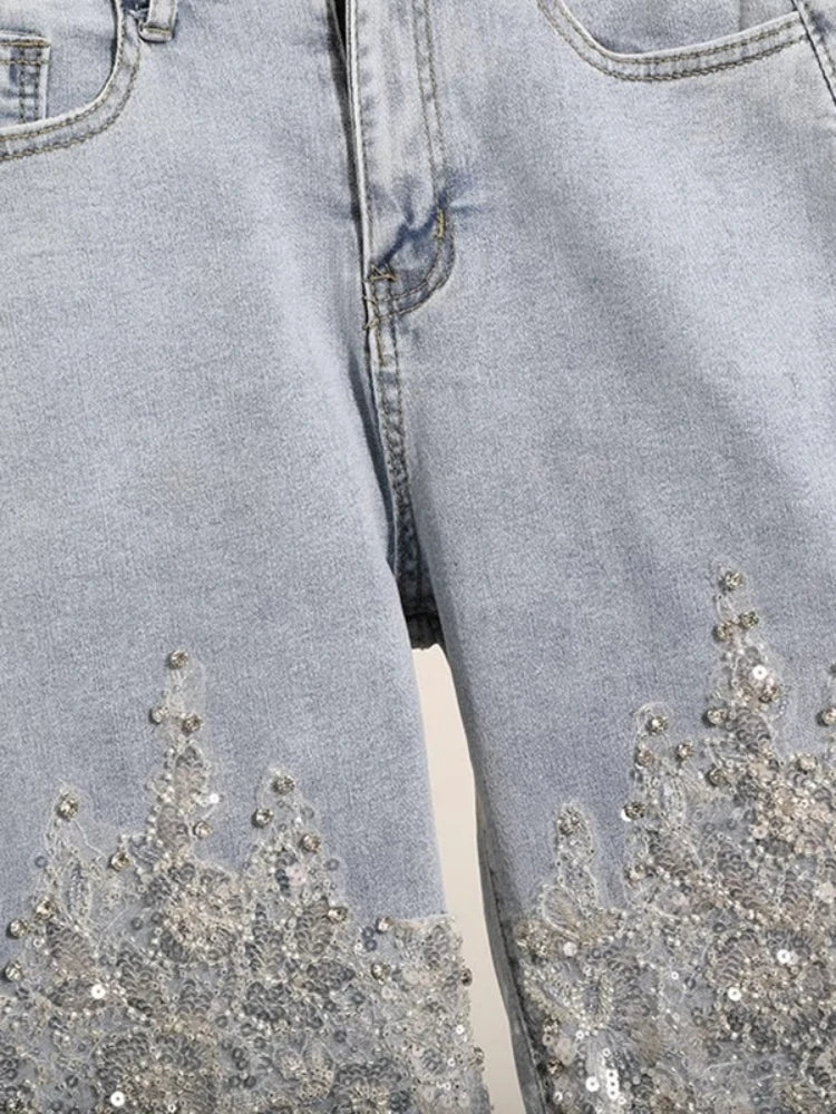 Women’s Shorts High Waist Denim Summer Slim Fit